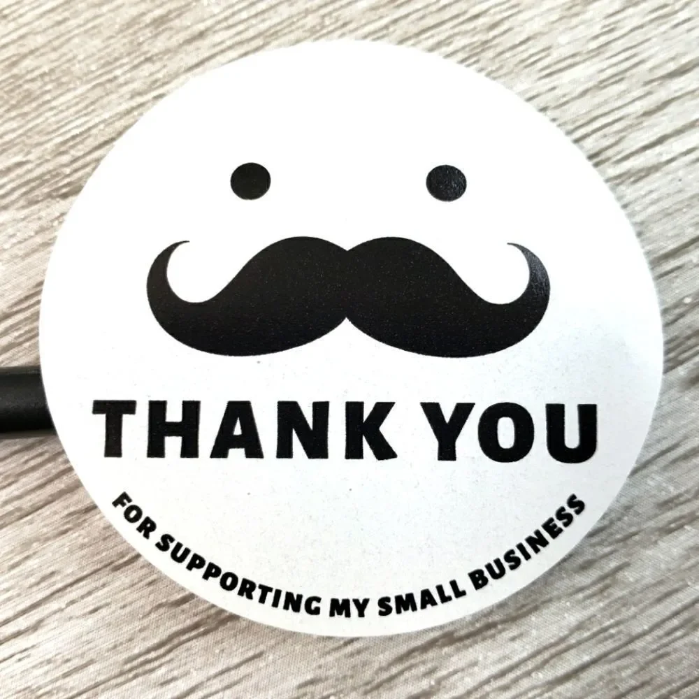 8/$20 100ct Thank You Stickers Round 1.5